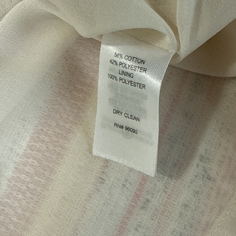 Katherine Barclay Pencil Skirt Academia Coral Cream‎ Striped Women's Size 6 - Picture 6 of 10